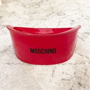 Moschino Red Patent Sunglass Case